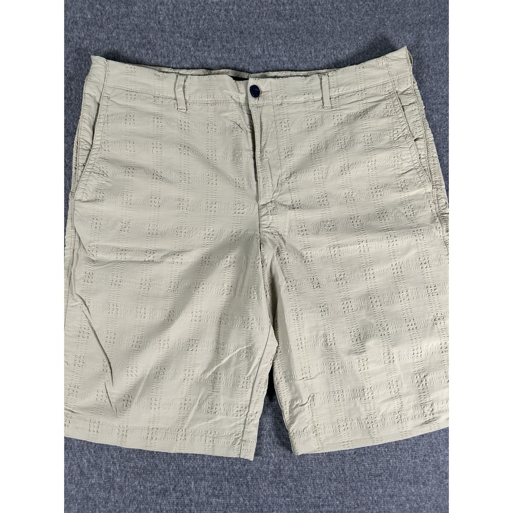 Tommy Bahama Golf‎ Shorts Mens 36 Tan Performance Seersucker Stretch 10" Nylon